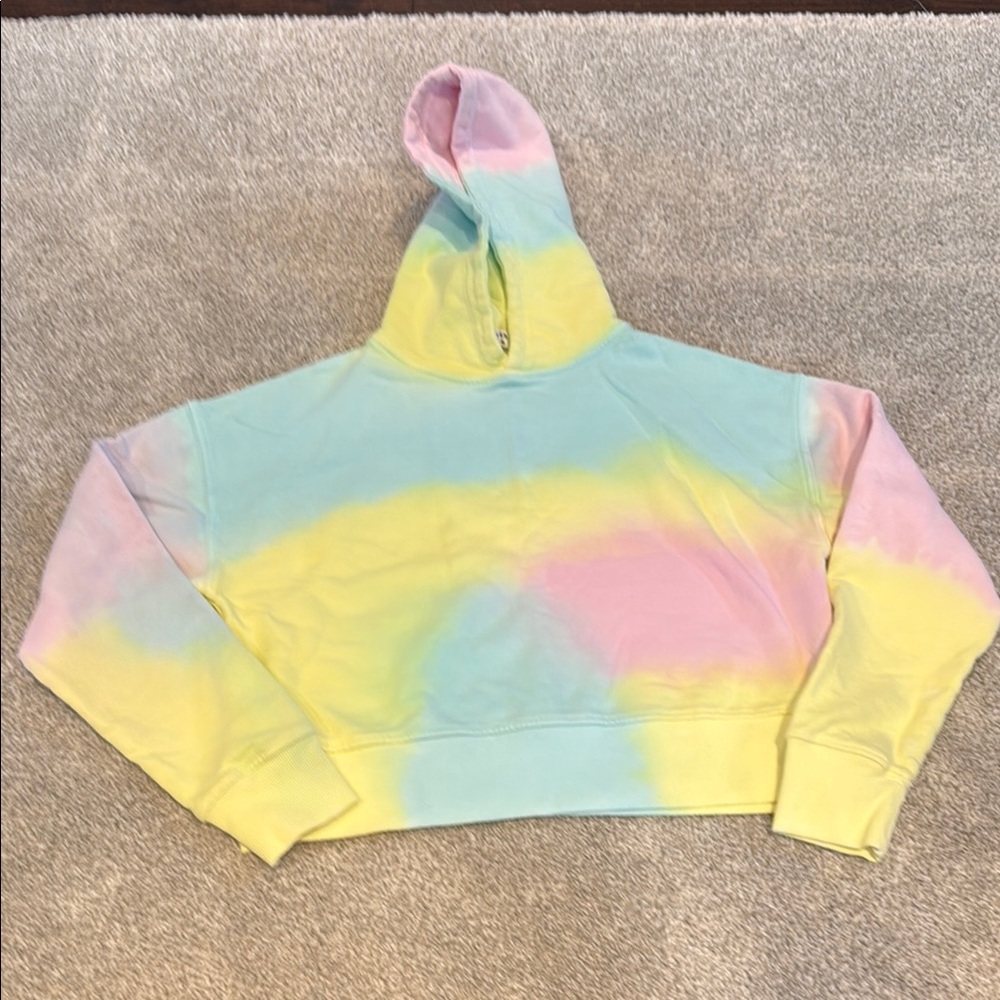 Colorful Tie-Dye Hoodie Crop Top Frankies Bikinis